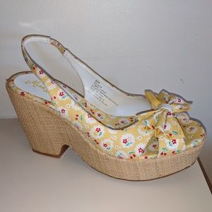 Open Toed Wedges, worn once